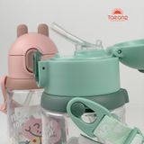  Bình nước Tritan cho trẻ em 610ml, BPA free (tự chọn màu, có dây đeo) 