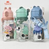  Bình nước Tritan cho trẻ em 610ml, BPA free (tự chọn màu, có dây đeo) 