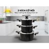  Bộ nồi chống dính Ultra Titanium Sunhouse ST2210B 