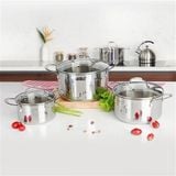  Bộ nồi Inox cao cấp 3 lớp liền đáy Tri-Max 3 chiếc size 16-20-24cm 