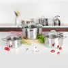  Bộ nồi Inox cao cấp 3 lớp liền đáy Tri-Max 3 chiếc size 16-20-24cm 