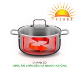 Bộ nồi Inox liền khối Elmich Trimax XR EL-3842 size 16, 20cm 