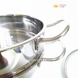  Bộ nồi xửng hấp inox Fivestar 20cm FSNX20003 (quai đũa, nắp kiếng) 