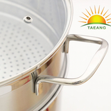  Bộ nồi xửng inox 3 đáy, thân bẹt Fivestar FNX24001 24cm (quai đũa, vung kính) 