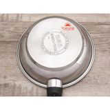  Chảo chống dính inox 3 đáy vân caro Fivestar Standard 22cm 