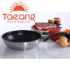  Chảo chống dính inox 3 đáy vân caro Fivestar Standard 22cm 