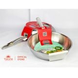  Chảo inox 304 đa lớp Sunhouse 24cm IN24M6 
