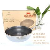  Chảo sâu lòng Blackcube Fivestar inox 3 lớp liền khối 22cm 