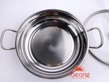  Nồi lẩu inox 430 Fivestar HT cook size 30cm FHTCL30 -  vung kính 