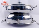  Nồi lẩu inox 430 Fivestar HT cook size 30cm FHTCL30 -  vung kính 