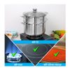  Bộ nồi xửng inox 1 đáy Fivestar HtCook 28cm HTN28001 (quai đũa, nắp kính) 