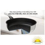  Chảo cạn Sunhouse inox 5 đáy IN26M4 26cm 
