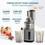  Máy ép chậm Sunhouse SHD5503 