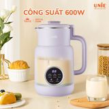  Máy làm sữa hạt Unie UMB08 PRO 600ml, nắp inox 304 cải tiến 