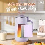  Máy làm sữa hạt Unie UMB08 PRO 600ml, nắp inox 304 cải tiến 