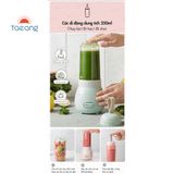  Máy xay sinh tố Bear LLJC04W1 (màu hồng, hai cối rời 0.35 & 0.4l) 