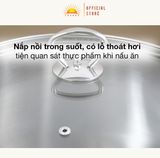  Nồi luộc gà thân cao inox 3 đấy Sunhouse 28LG 
