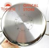  Nồi inox 304 liền khối Fivestar Plus 18cm, quai đũa, vung kính 