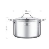  Nồi inox cao cấp 3 lớp đáy liền Elmich Trimax 2353731 16cm 