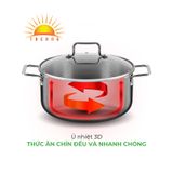  Nồi inox liền khối Elmich Trimax XR EL-3839 size 16cm 