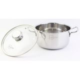  Nồi inox Sandwich Fivestar 20cm FSN20-SW, 3 đáy, vung kính 