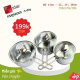  Quánh inox 3 đáy Fivestar Standard 16cm FSQ16001 