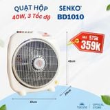  Quạt hộp Senko BD-1010 (sải cánh 25cm, cao 40cm) 
