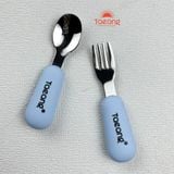  Set bộ 4 món bát thìa dĩa ăn dặm Silicone Taeang (hình con gà Chicken, có đế hít chống đổ) 