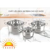  Bộ nồi Inox 5 đáy Sunhouse SHG788 