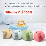  Núm ti giả cho bé Taeang Silicone cao cấp (hình mặt cười, nhiều màu) 