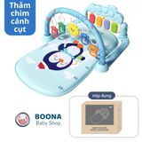  Thảm nhạc cho bé nằm chơi Boona nhiều chế độ nhạc kích thích thính giác thị giác họa tiết dễ thương 