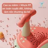  Ghế Tắm Ngồi Chống Trơn Trượt Tựa Lưng An Toàn Ghế Tập Ngồi Cho Bé Di Động 
