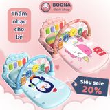  Thảm nhạc cho bé nằm chơi Boona nhiều chế độ nhạc kích thích thính giác thị giác họa tiết dễ thương 
