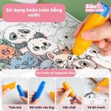  Bộ đồ chơi giáo dục phát triển kĩ năng 2in1. Đồ chơi montessori,đồ chơi xé yên tĩnh, tranh vẽ nước, tranh bóc dán cho bé 