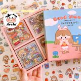  Bộ 2 Sticker Đáng Yêu Dán Bình Nước Taeang 