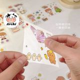  Bộ 2 Sticker Đáng Yêu Dán Bình Nước Taeang 