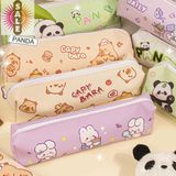 Túi đựng bút, hộp đựng bút hình Capypara, gấu trúc dễ thương dung tích lớn 