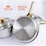  Bộ nồi chảo Inox 5 đáy Sunhouse SHG789 