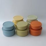  HỘP CƠM TRƯA TRÒN, HỘP CANH TRÒN SILICON CAO CẤP NHIỀU MÀU 