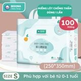  Tấm lót chống thấm dùng 1 lần Miếng lót mỏng nhẹ cho bé thay tã bỉm chống hăm cho trẻ sơ sinh (100 miếng) 