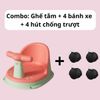  Combo ghế tắm hồng xanh + bánh xe 