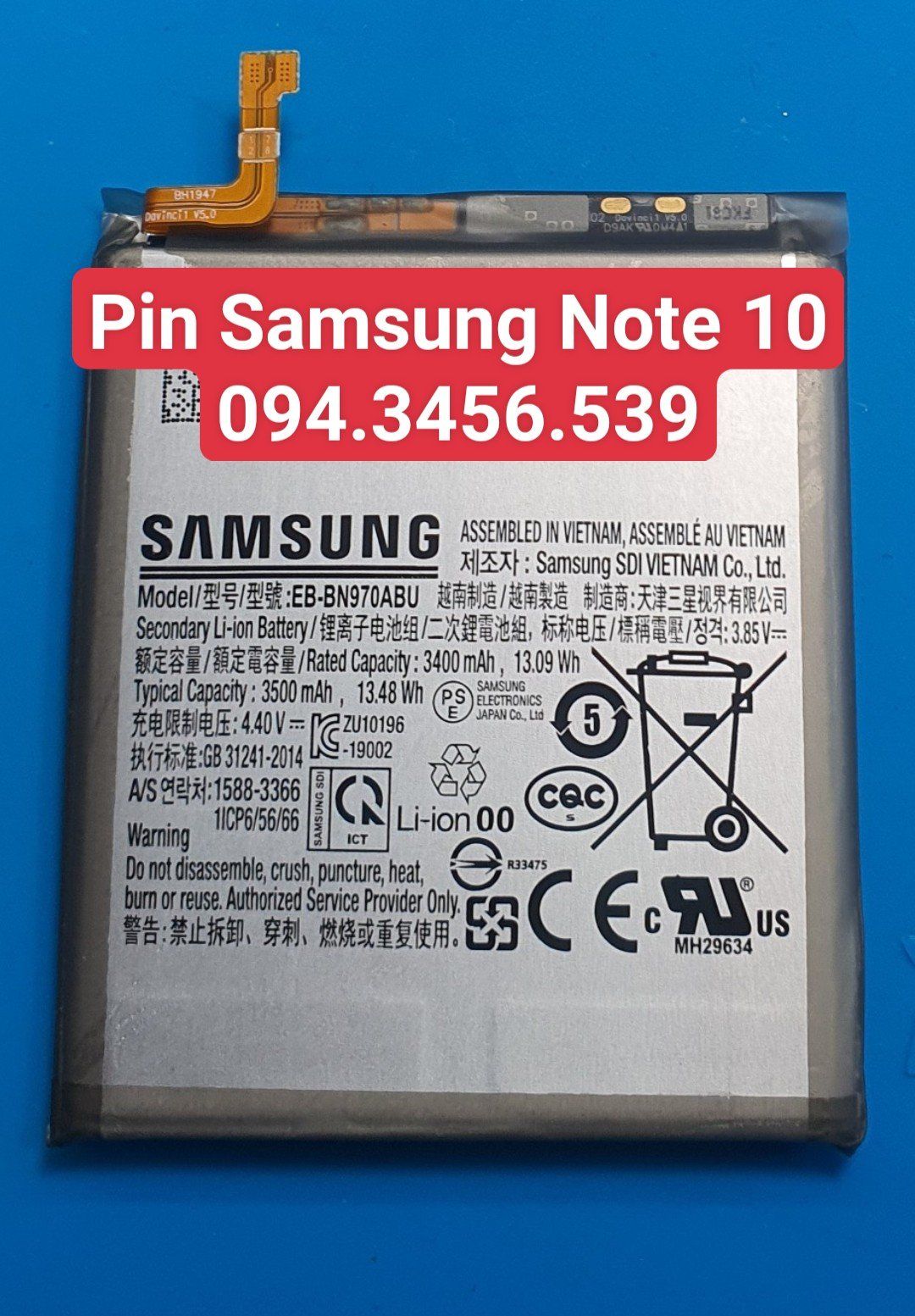  Pin Samsung Note 10 