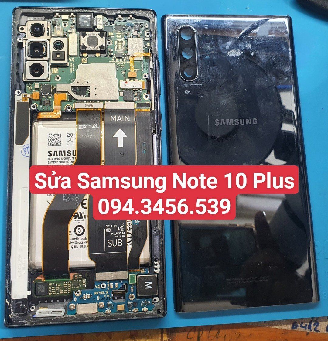 Sửa Samsung Note 10 Plus xanh màn hình 