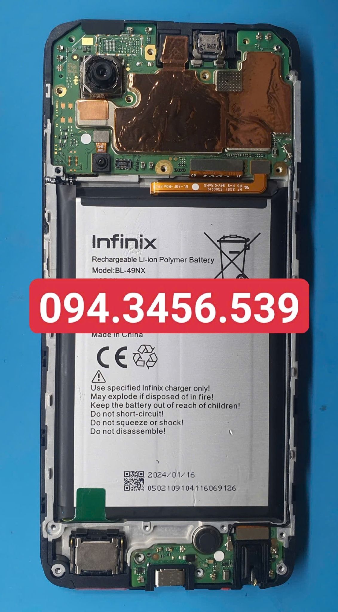  Sửa infinix Hot 40i chết nguồn 