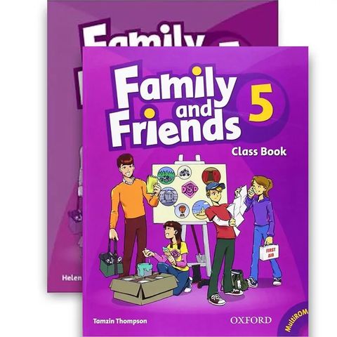  Combo 6 bộ: Family and Friends 1, 2, 3, 4, 5, Starter – In màu, kèm CD 