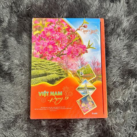  Lịch Bloc Siêu Đại An Hảo Việt Nam Rạng Rỡ 2025 KT 20x30cm 