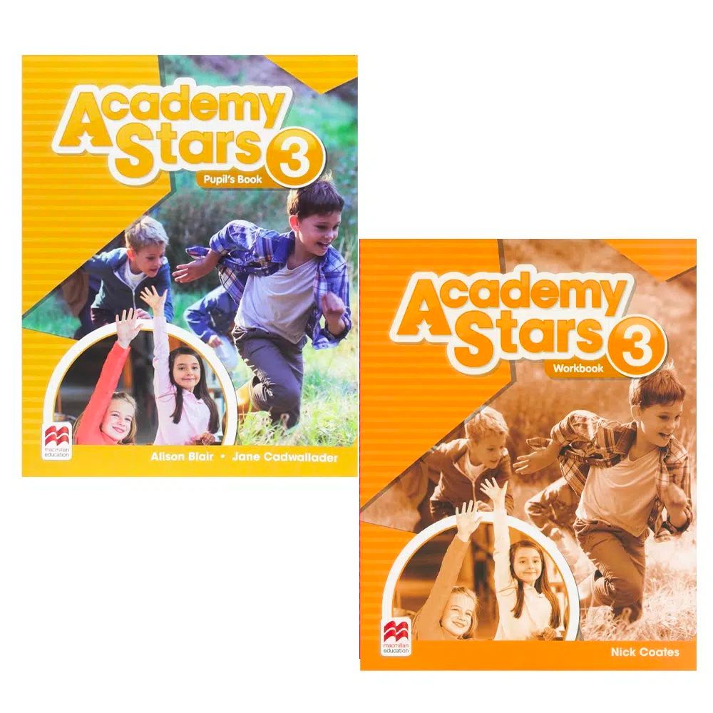  Bộ 2 sách Academy Stars 3 Pupil’s Book + Workbook 