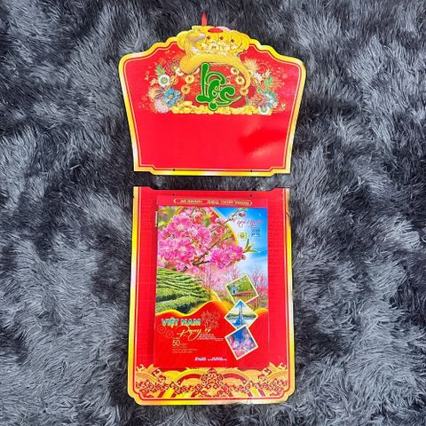  Lịch Bloc Siêu Đại Tết Chủ Đề Việt Nam Ất Tỵ 2025 KT 20x30 Cao Cấp 