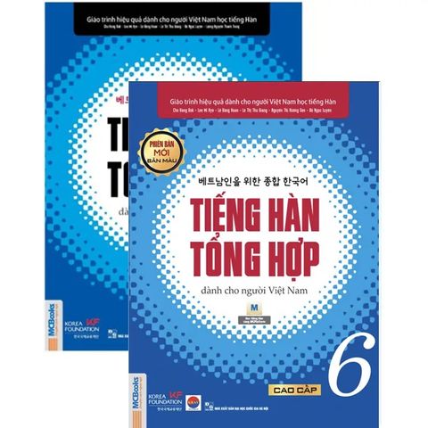  Tiếng Hàn Tổng Hợp – Cao Cấp 6 (Bộ 2 cuốn Lý thuyết + Bài tập) – In màu 