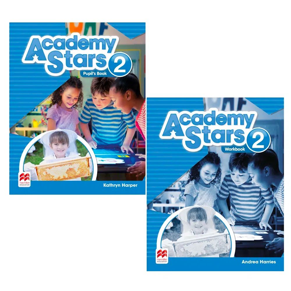  Bộ 2 sách Academy Stars 2 Pupil’s Book + Workbook 